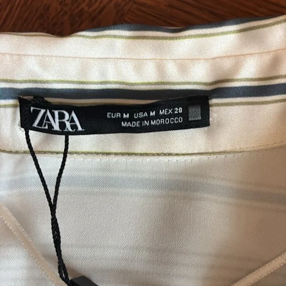 NWT Zara Short Striped Dress Size M - Picture 6 of 8